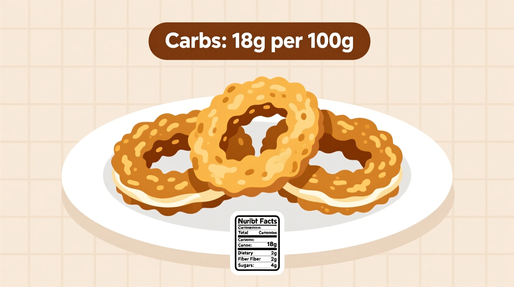 how many carbs in onion rings