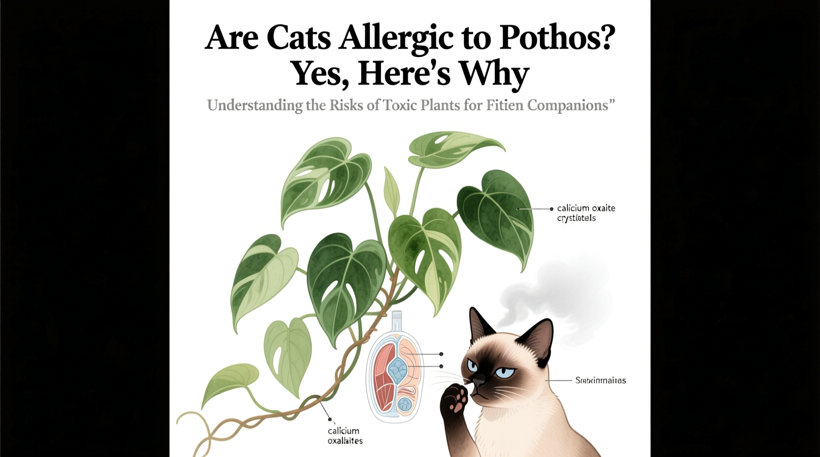 Are Cats Allergic to Pothos? Yes, Here's Why