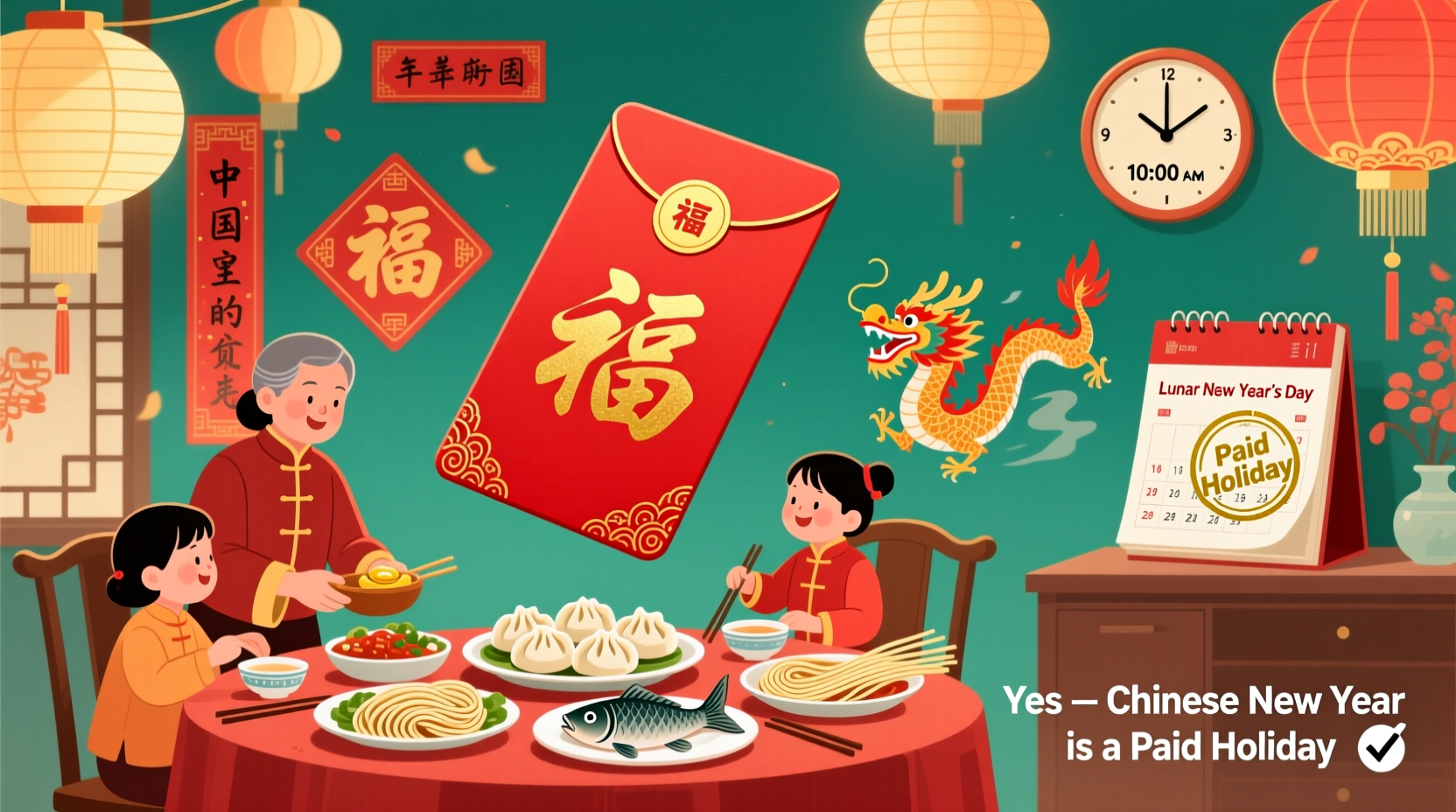 is chinese new year a paid holiday