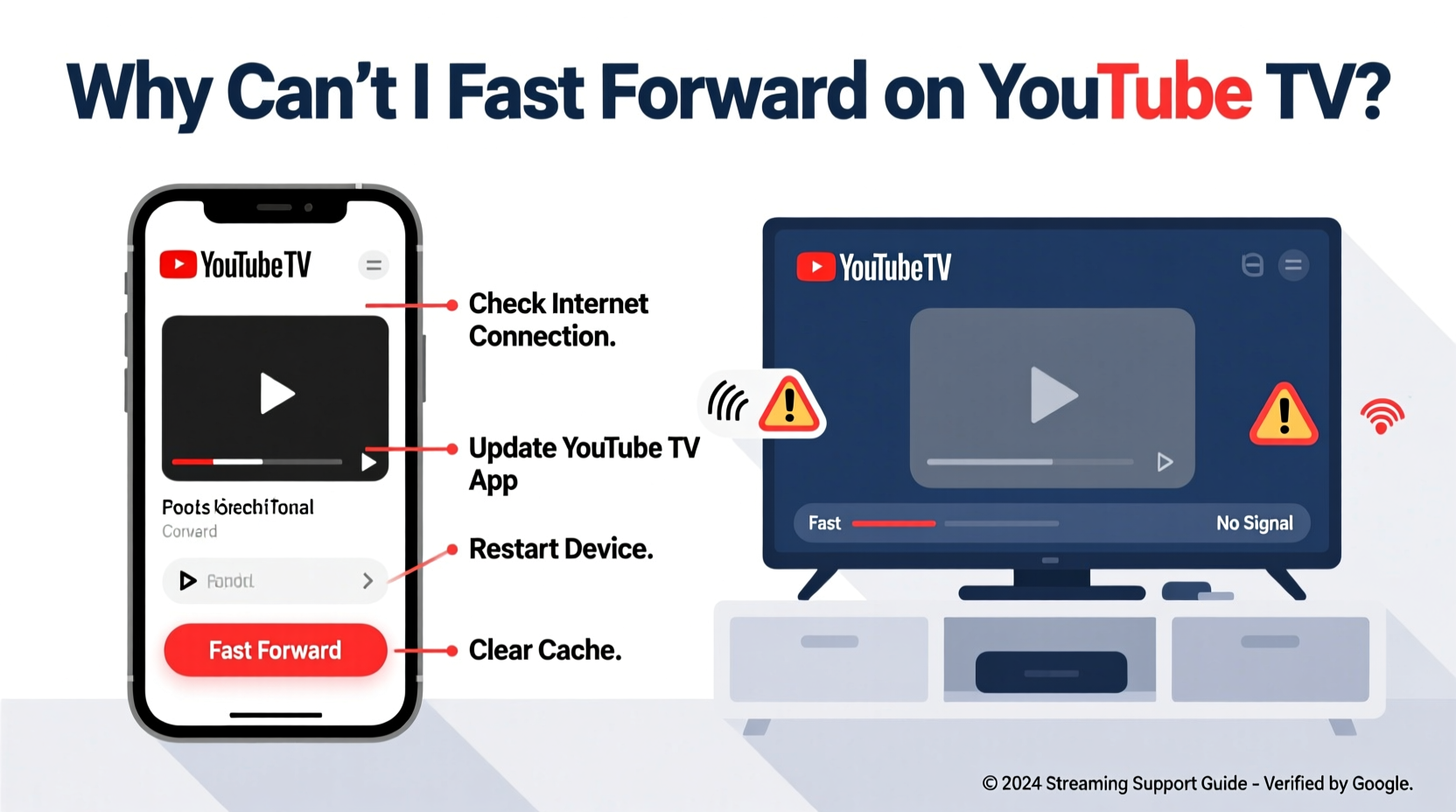 why cant i fast forward on youtube tv troubleshooting guide