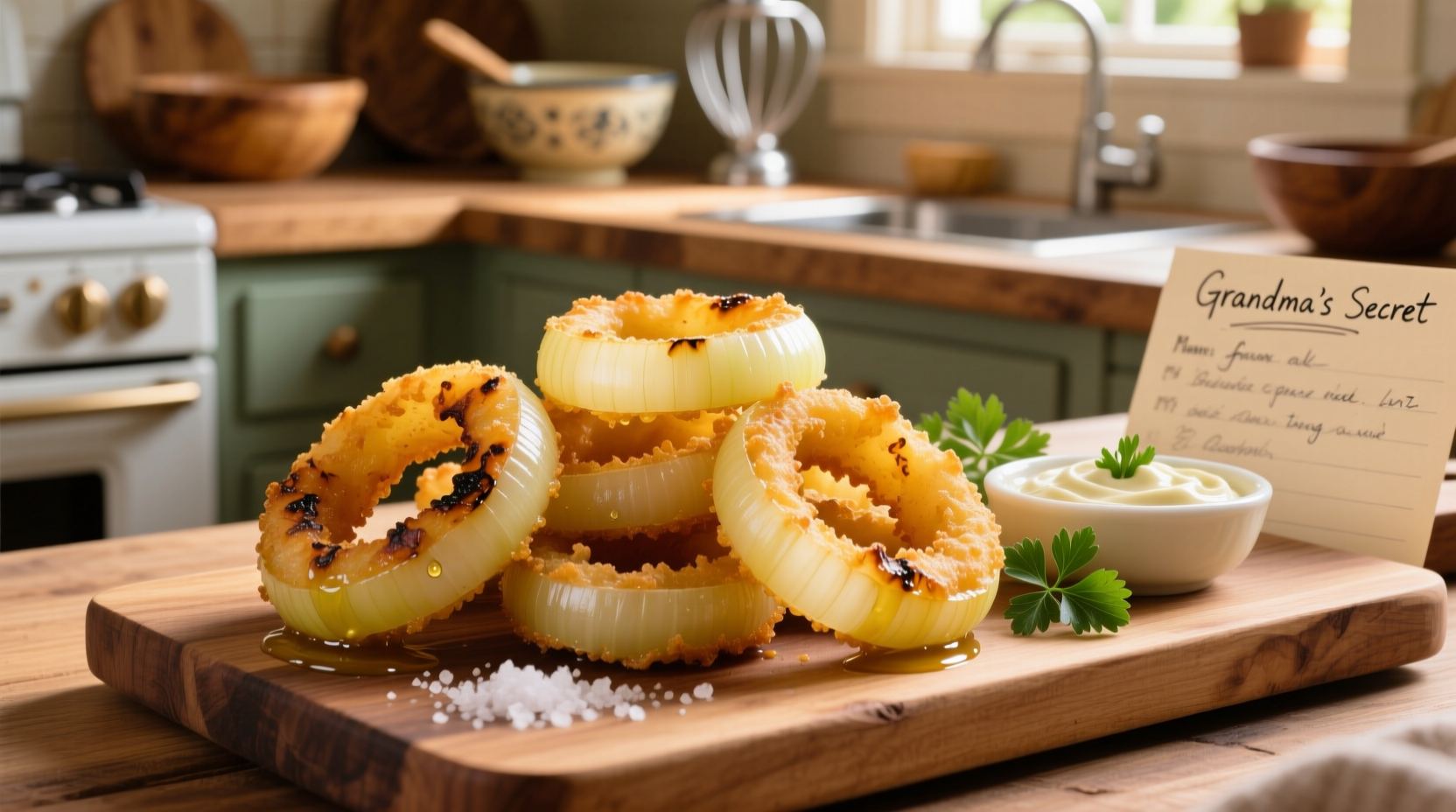 homemade onion rings