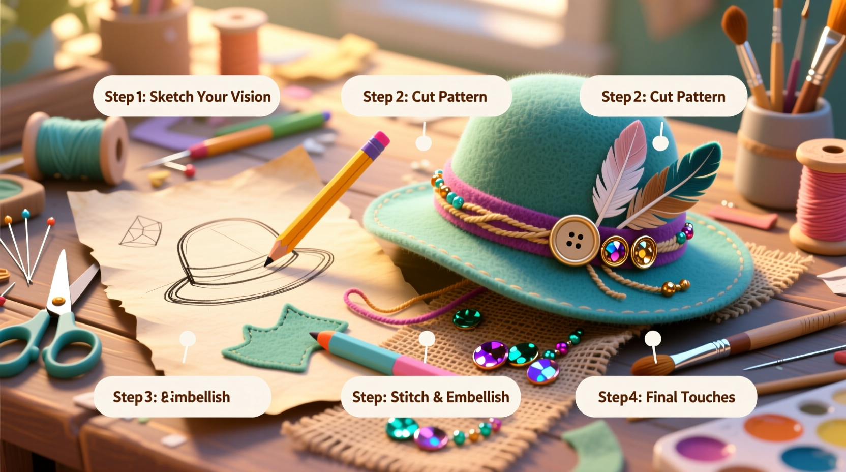 creative hat making a step by step guide to crafting your own unique hat