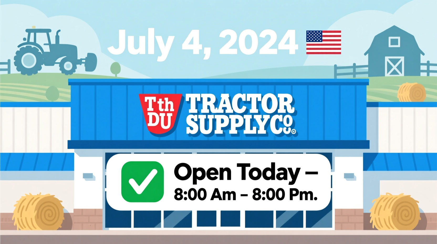 is tractor supply open on 4th of july
