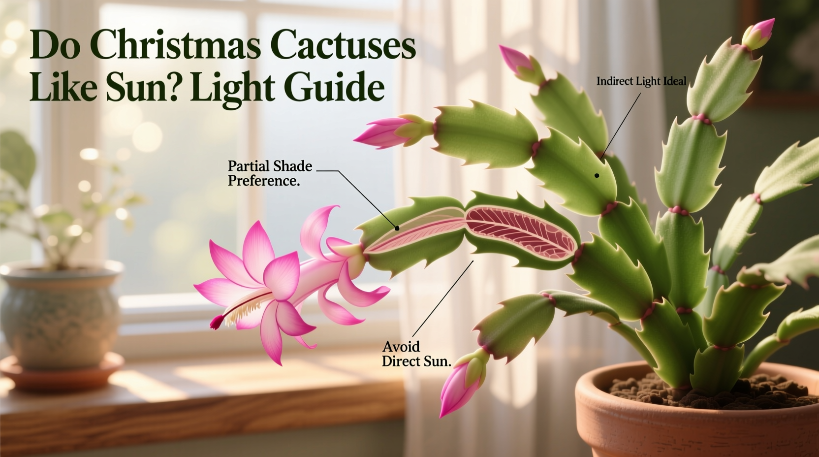 Do Christmas Cactuses Like Sun? Light Guide