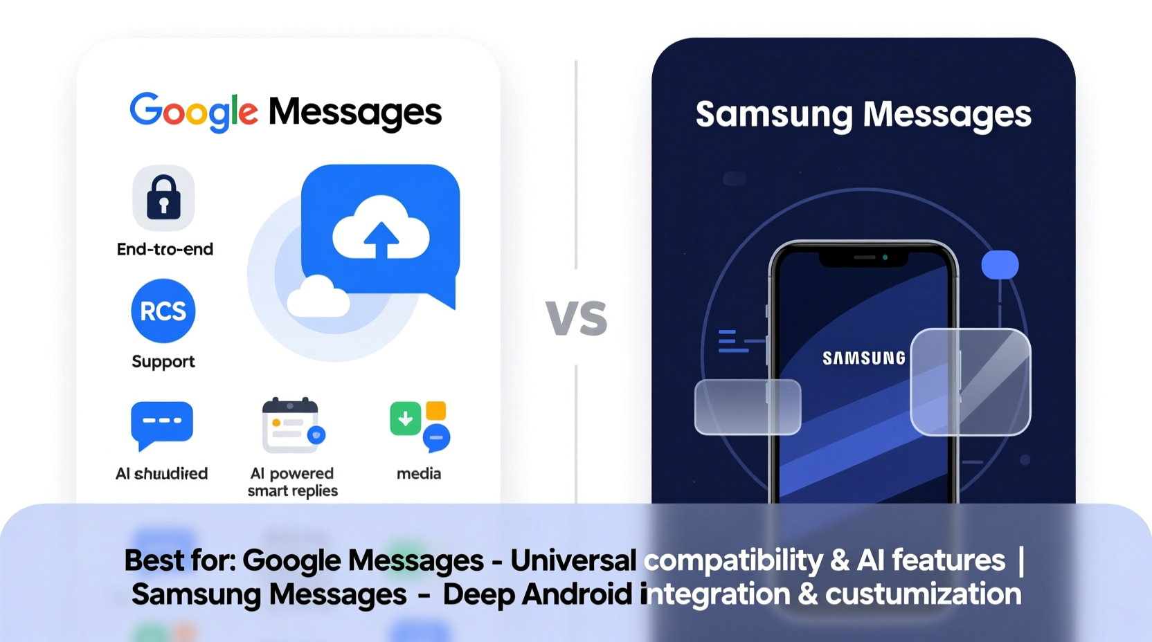 google messages or samsung messages which android texting app is actually better