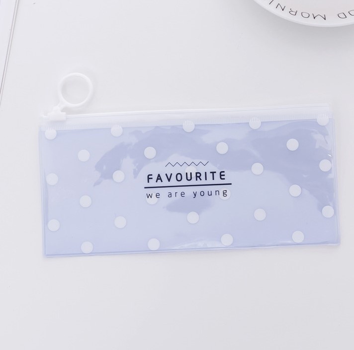 Personalised Clear Transparent Pencil Pouch Case Stationery Plastic