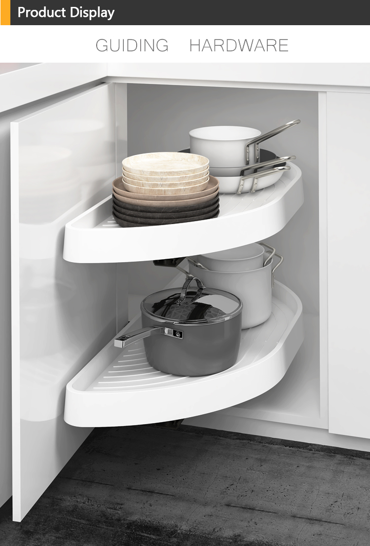Storage Under Sink Pull Out Basket PP Modification Plastic Bases Corner Pull Kitchen Larder Cabinet Corner Swing Tray