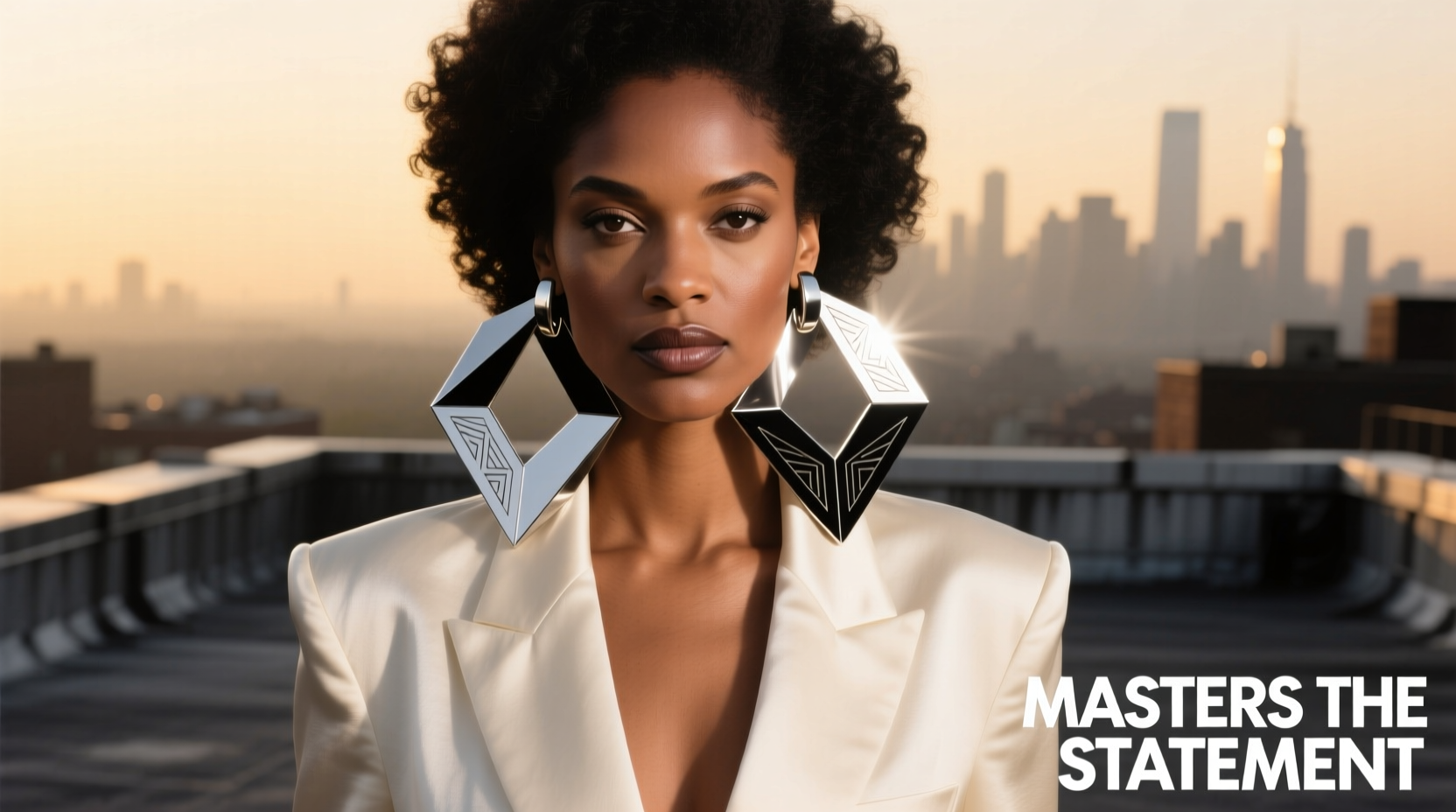 mastering the art of making a statement with geometric hoop earrings a style guide