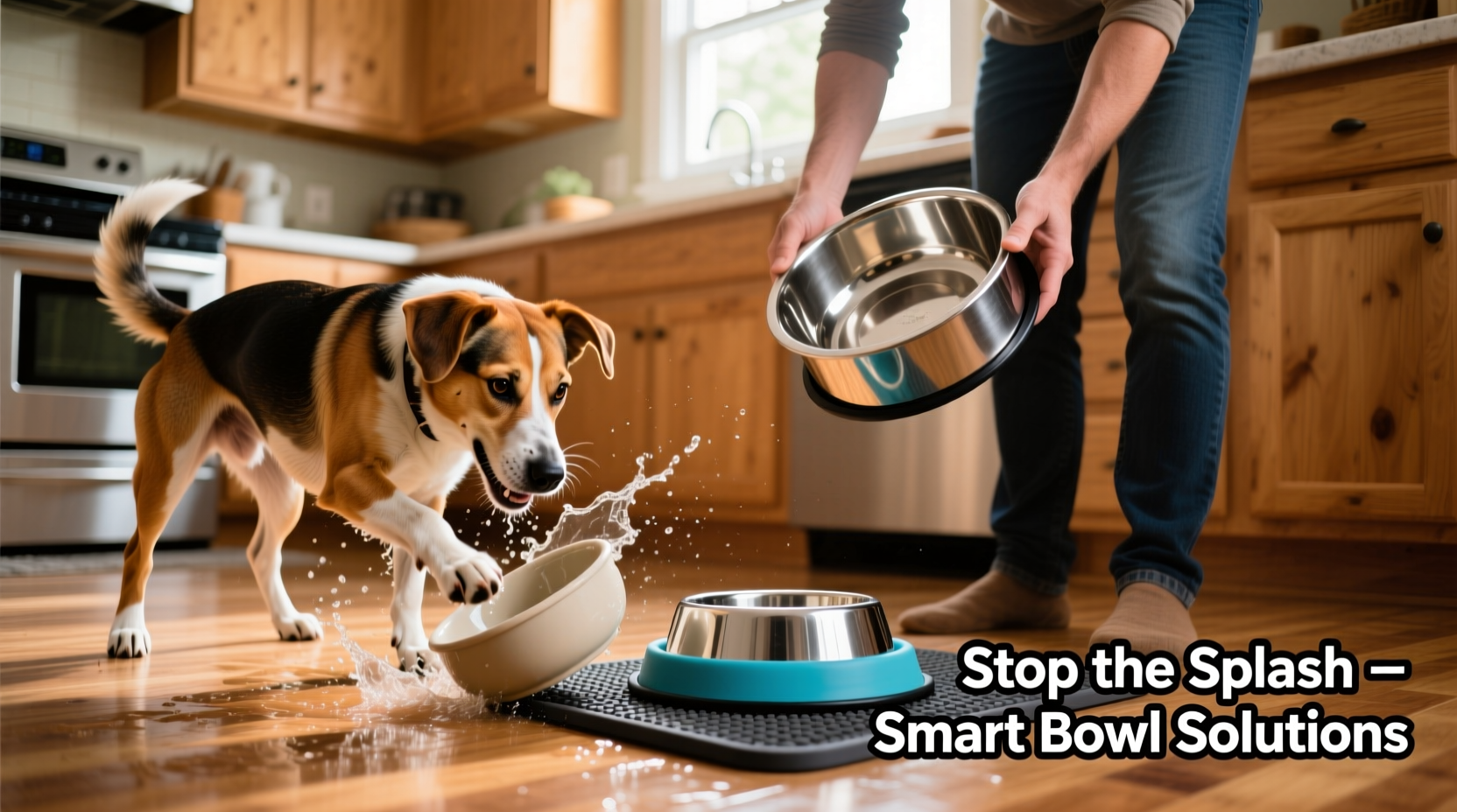 effective strategies to prevent your dog from playing and making a mess with their water bowl
