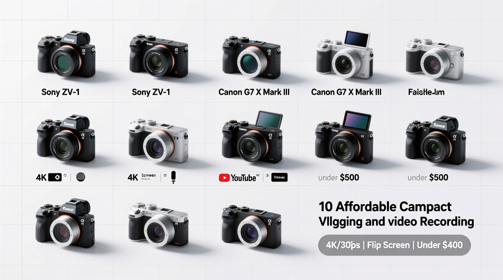10 affordable compact cameras for youtube vlogging and video recording