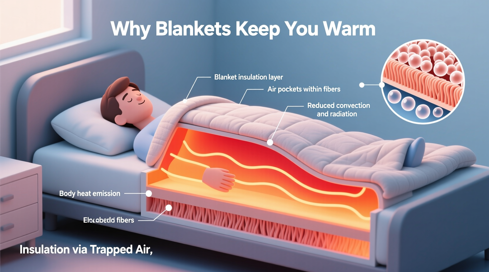 why do blankets keep you warm how blankets work