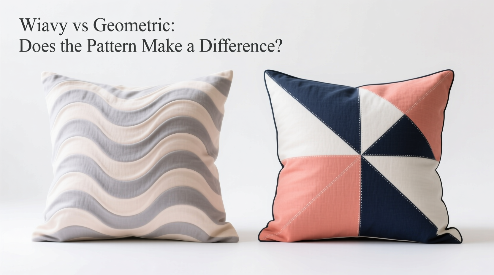 wavy vs geometric pillows does the pattern actually make a difference