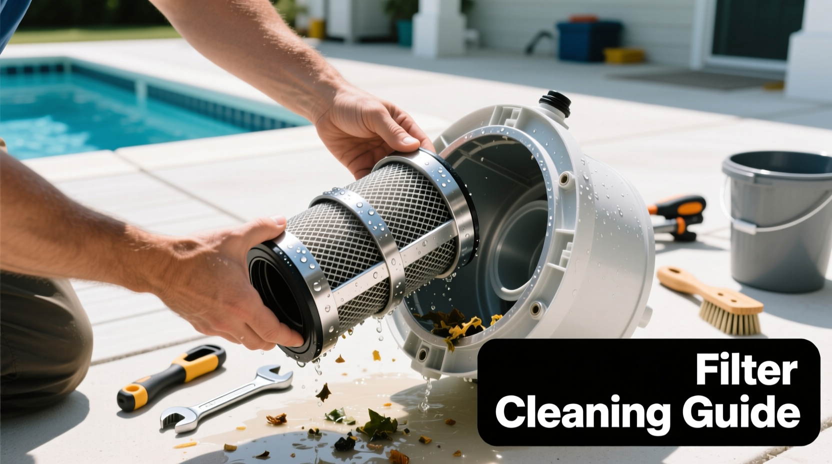how to clean pool filters