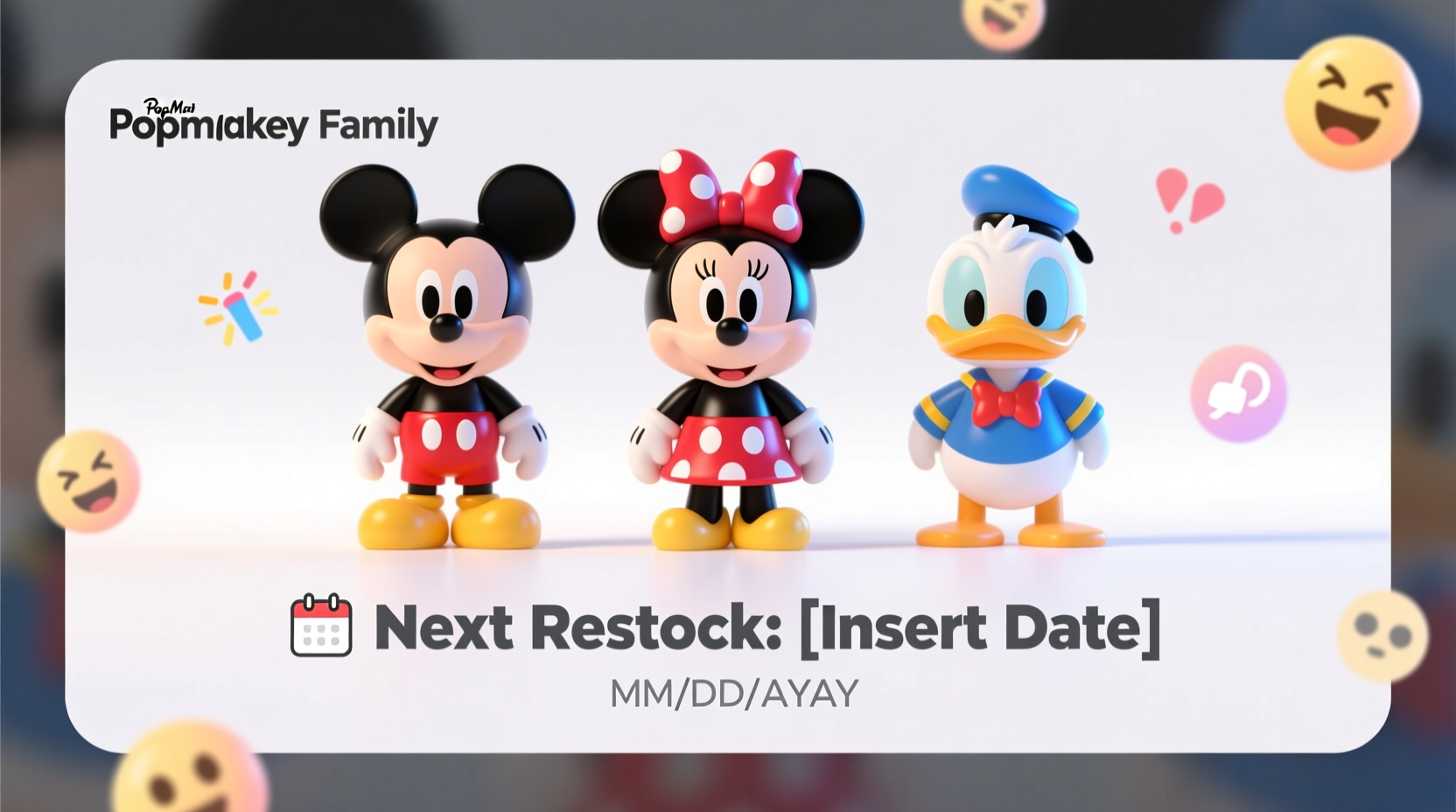 when will popmart restock mickey family