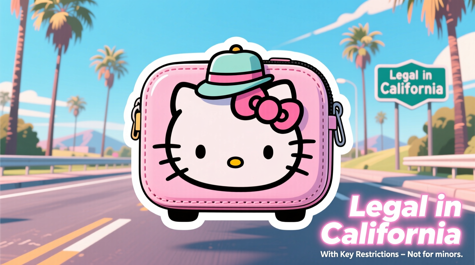 hello kitty case california legality