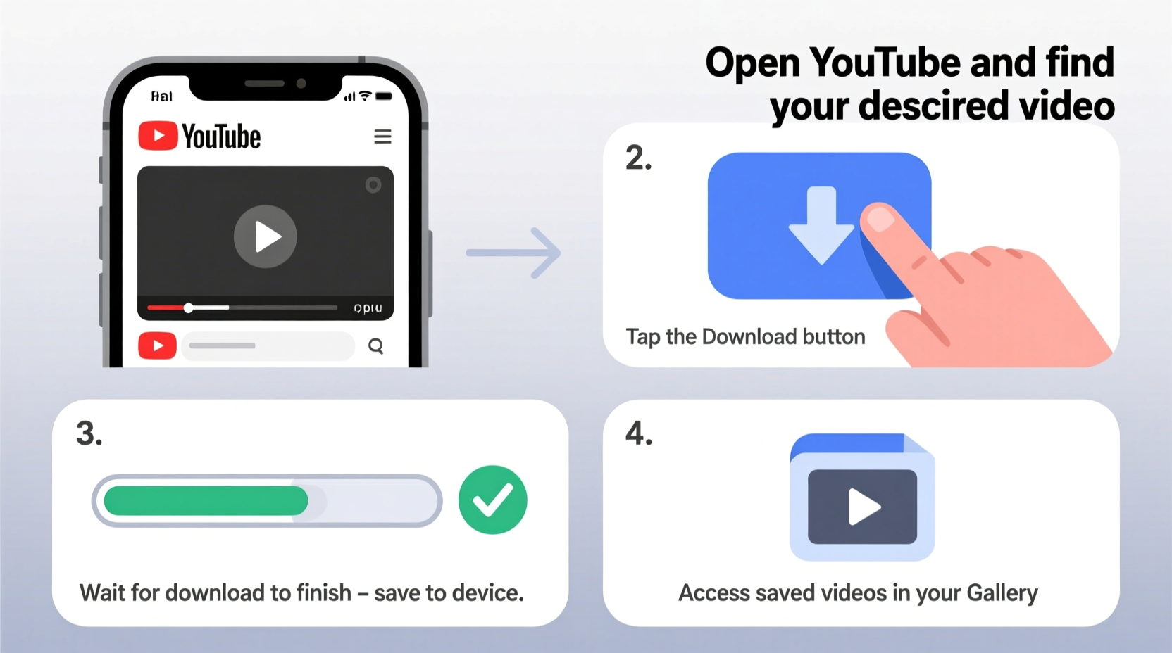 how to easily download and save youtube videos to your gallery for offline viewing