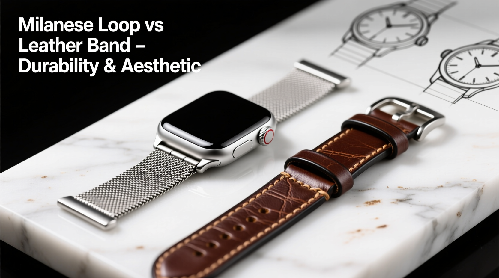 milanese loop vs leather iwatch band which looks better and lasts longer