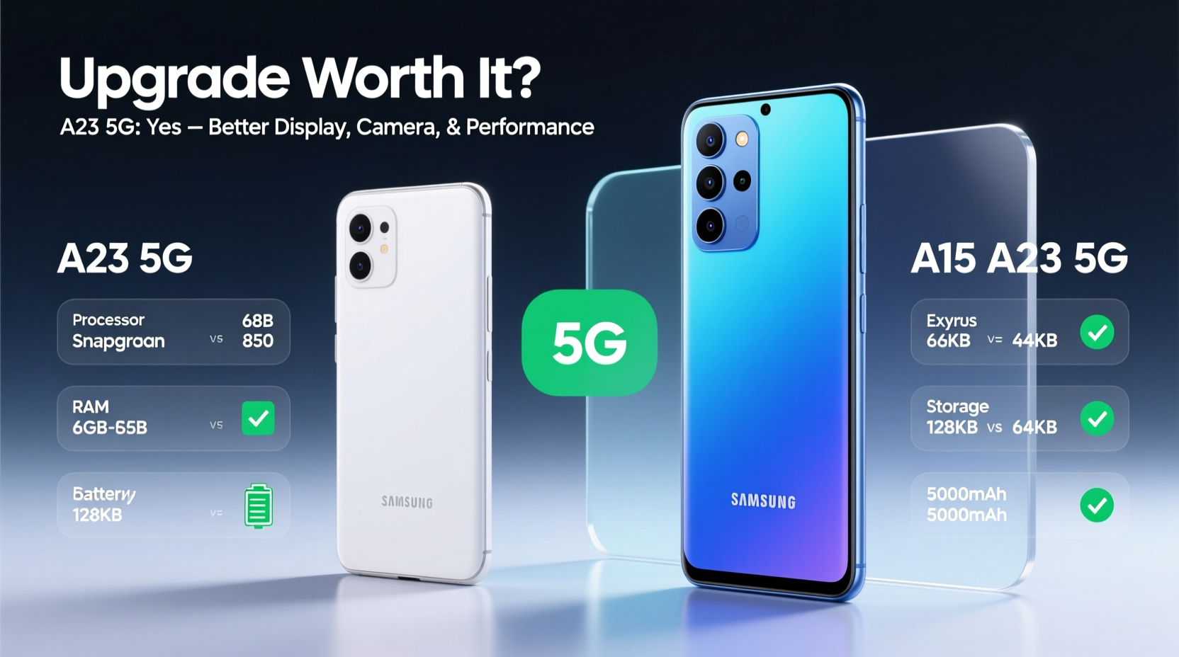 samsung a23 5g vs a15 5g is the newer model really worth the upgrade