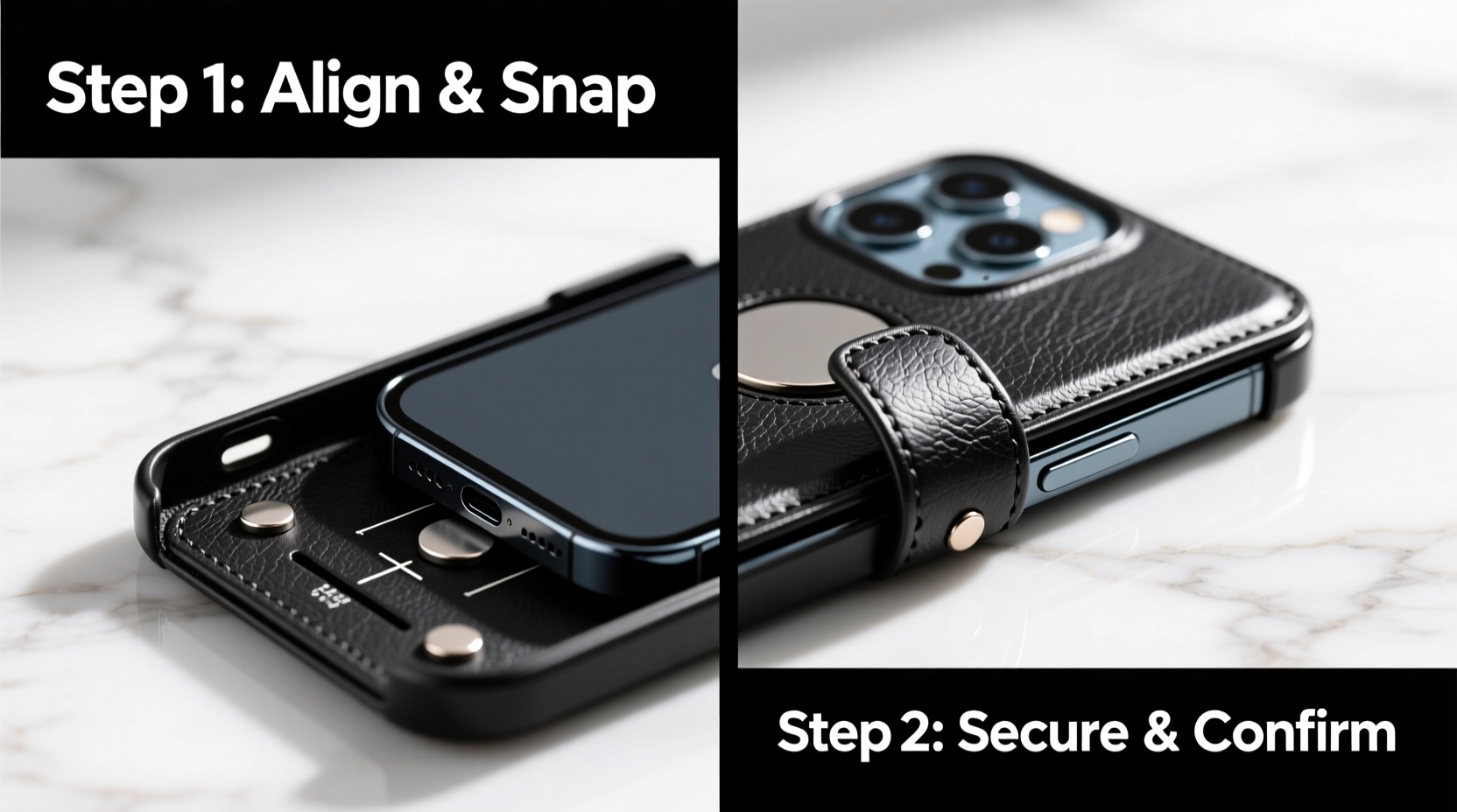 step by step guide to installing a magnetic leather phone case for secure and stylish protection