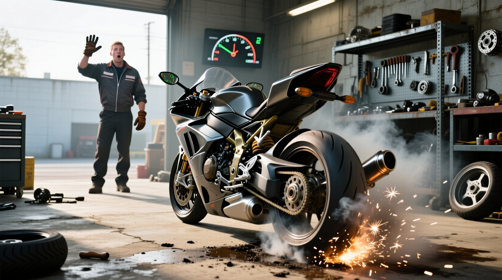 What Causes Unintended Motorcycle Burnouts – A Practical Guide