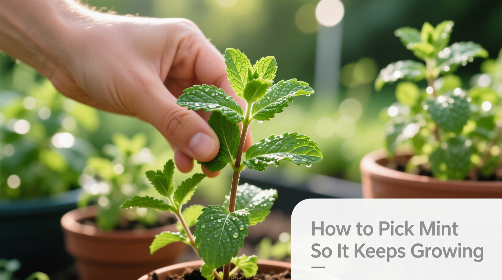 how to pick mint so it keeps growing