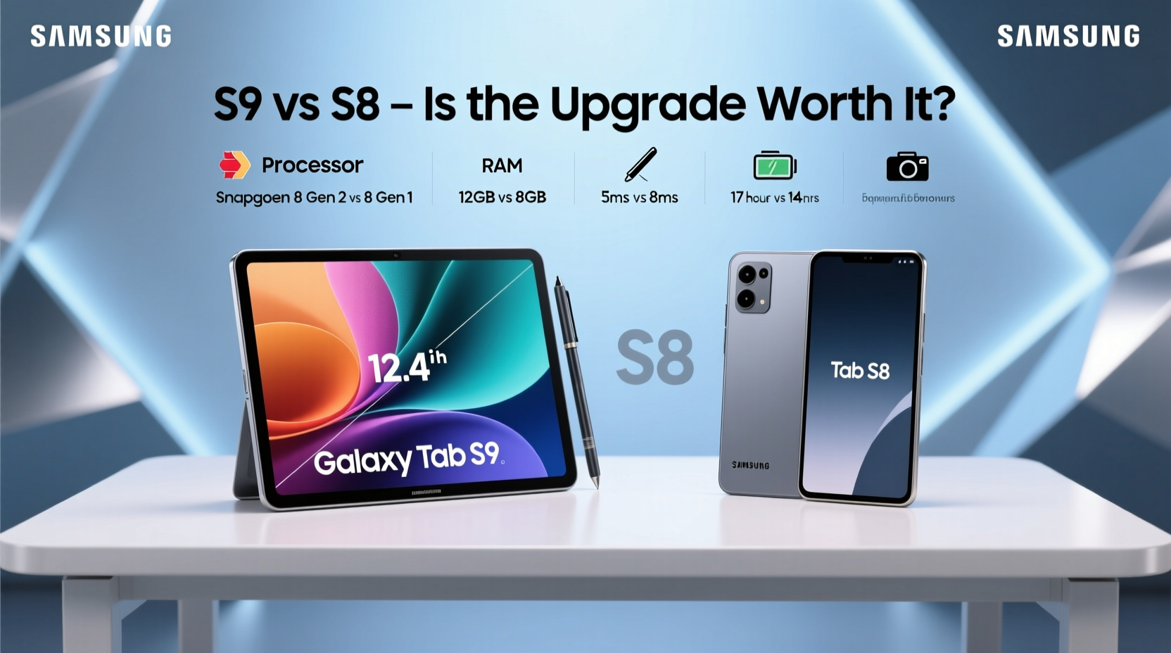 samsung tab s9 vs s8 is the new one really worth the upgrade