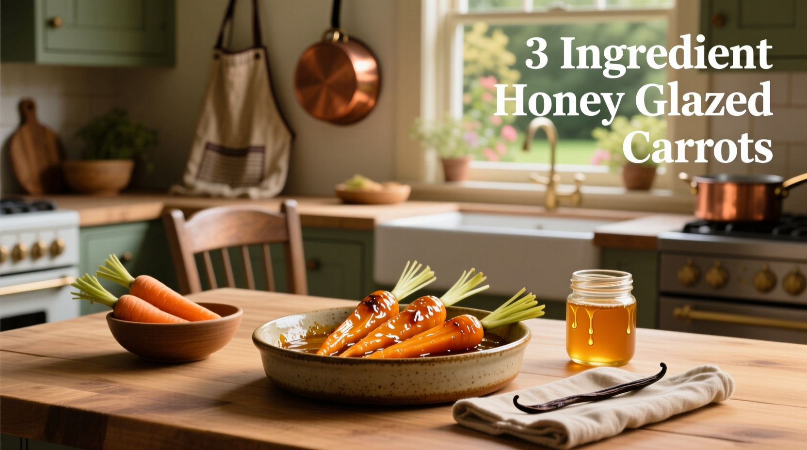 3 ingredient honey glazed carrots