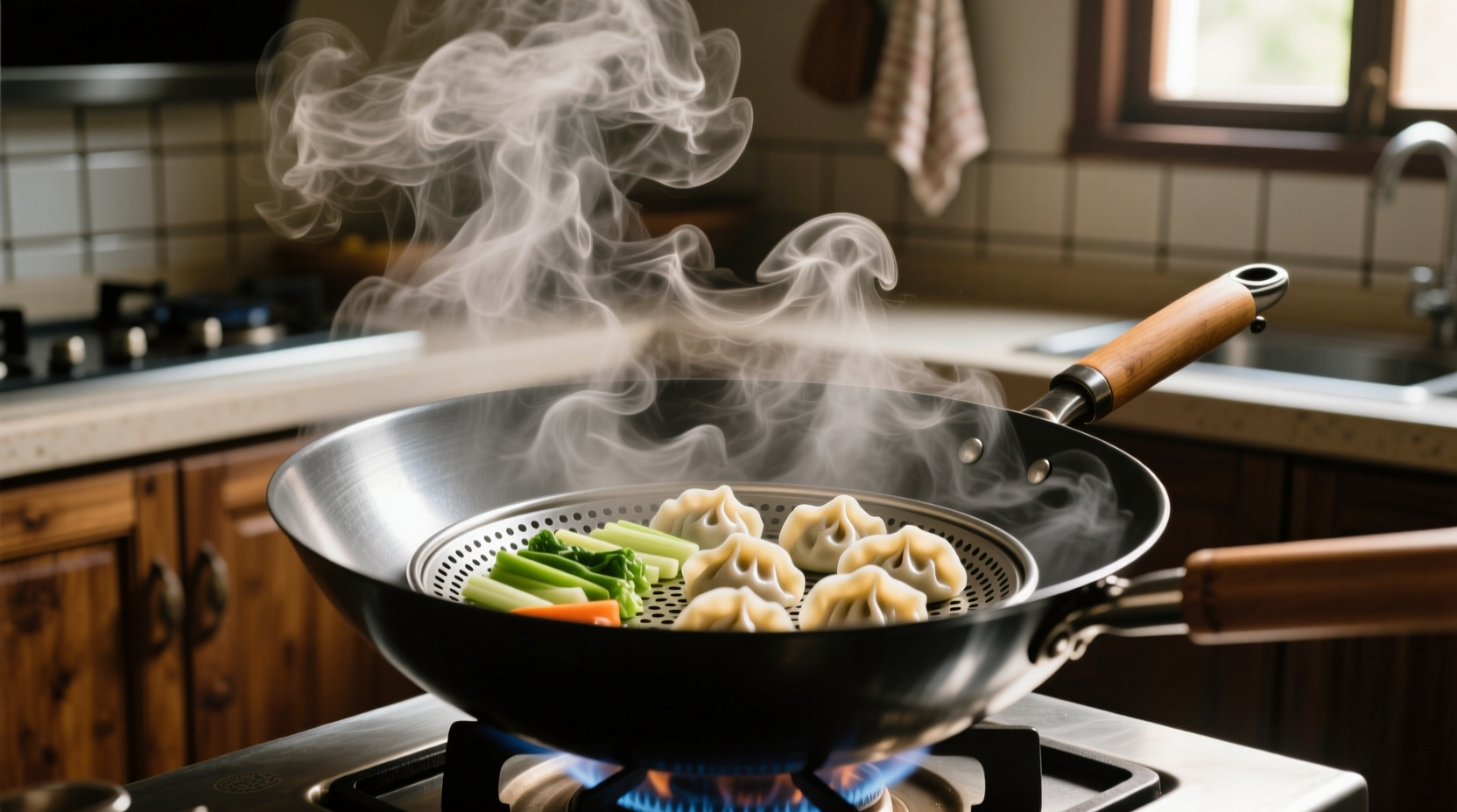 how to steam in a wok