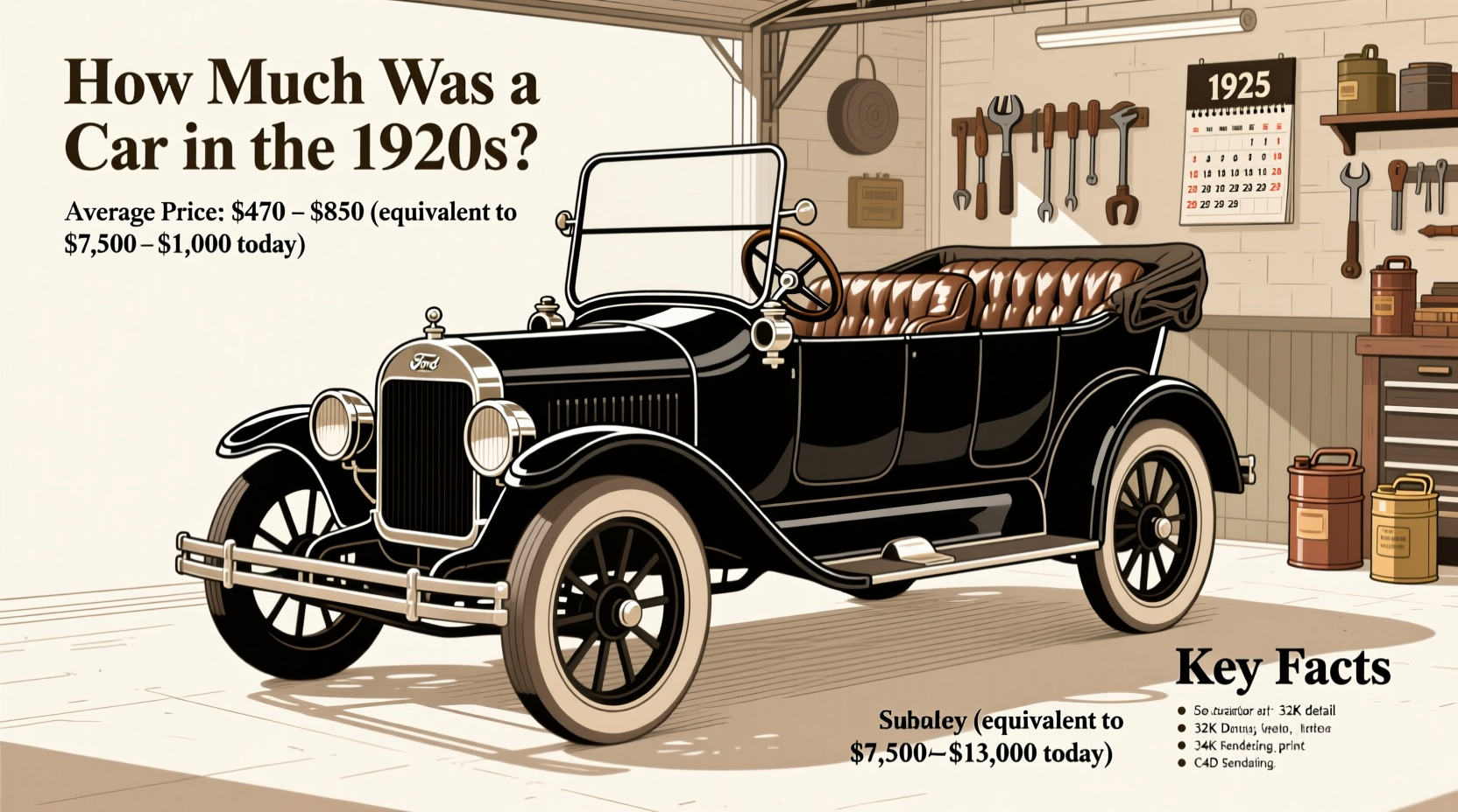 how much was a car in the 1920s