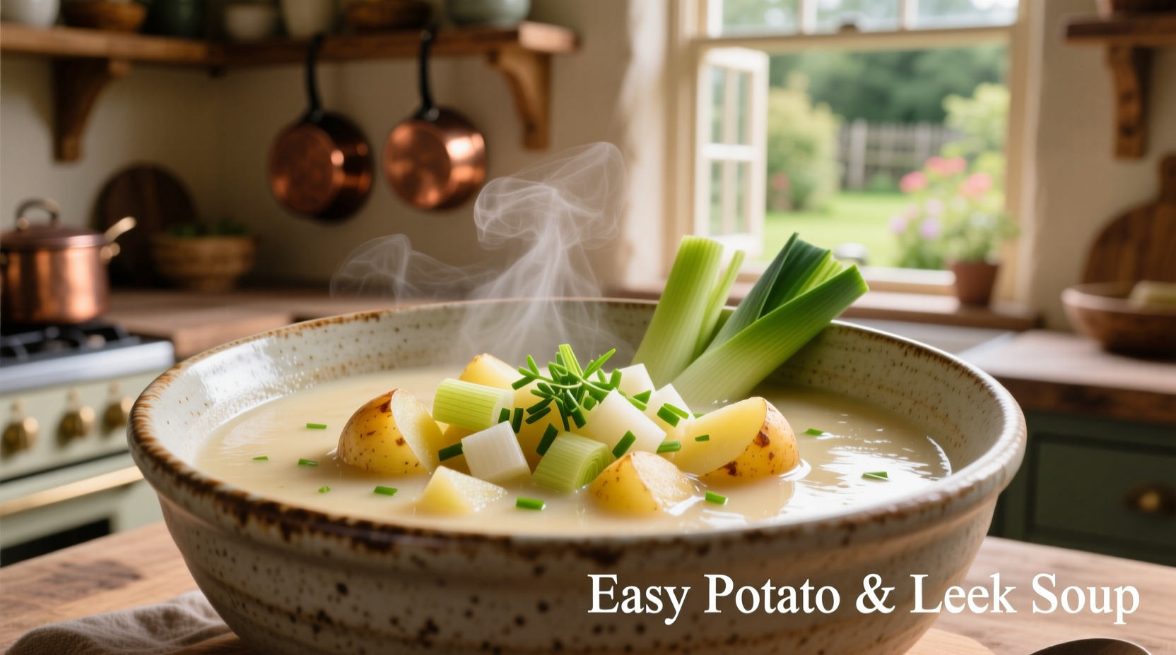 easy potato and leek soup
