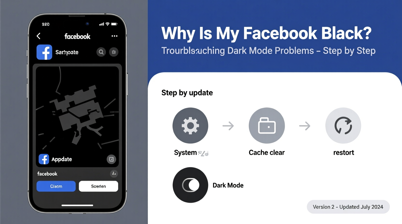 why is my facebook black troubleshooting dark mode issues 2