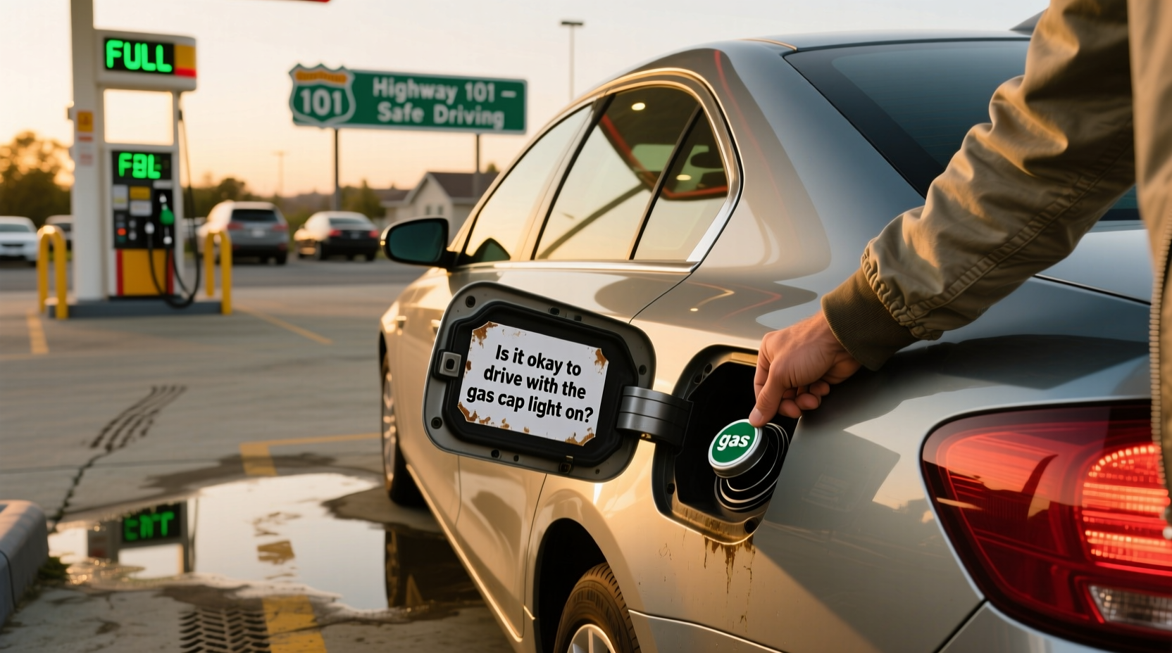 How to choose gas cap sticker,Is it okay to drive with the gas cap light on?
