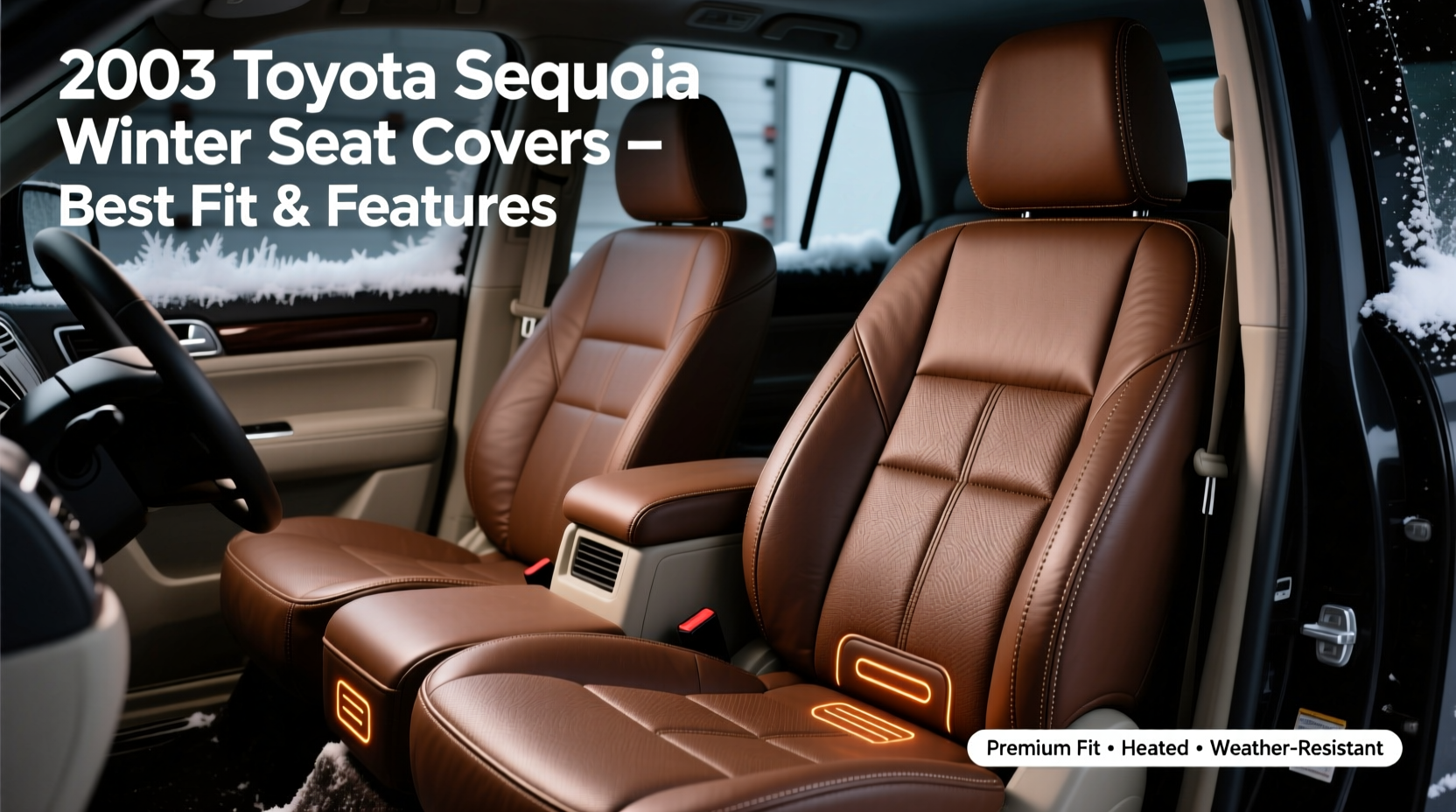 2003 sequoia winter leather covers