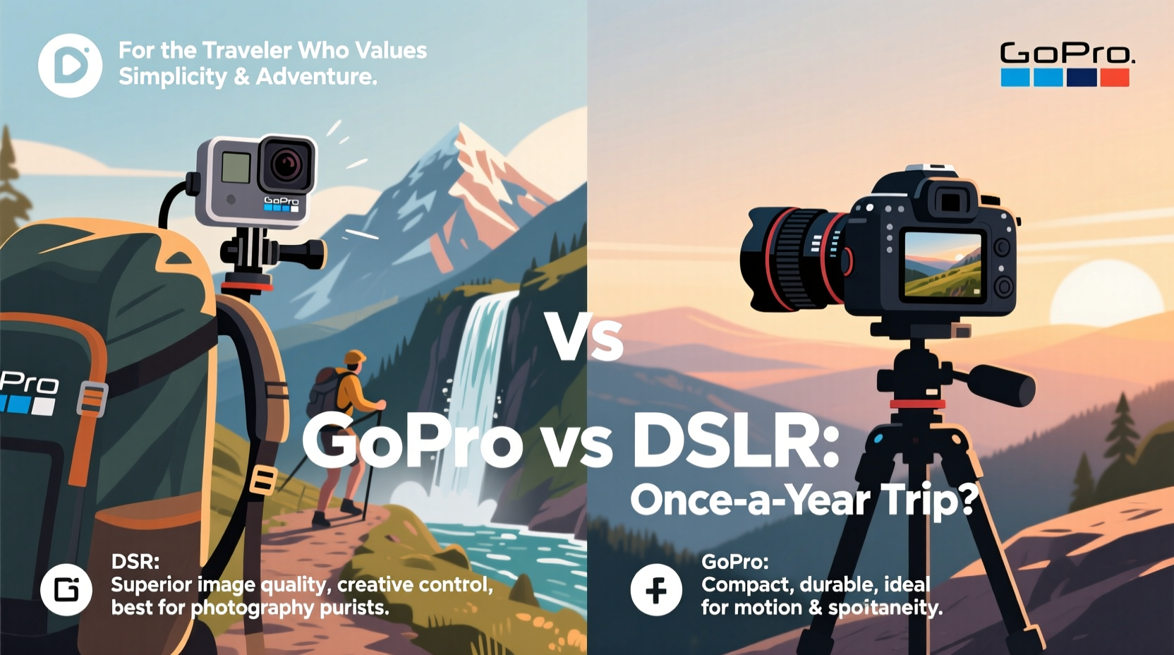 gopro vs dslr if i only travel once a year is a gopro enough
