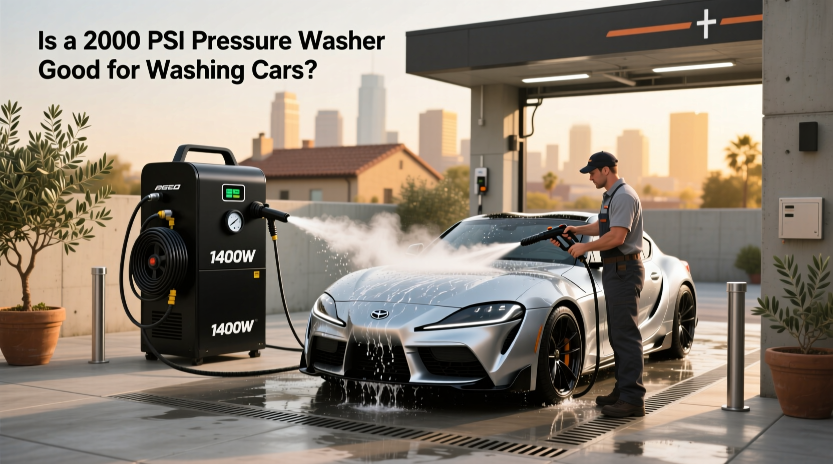 1400w vs 2000 psi safe car washing guide