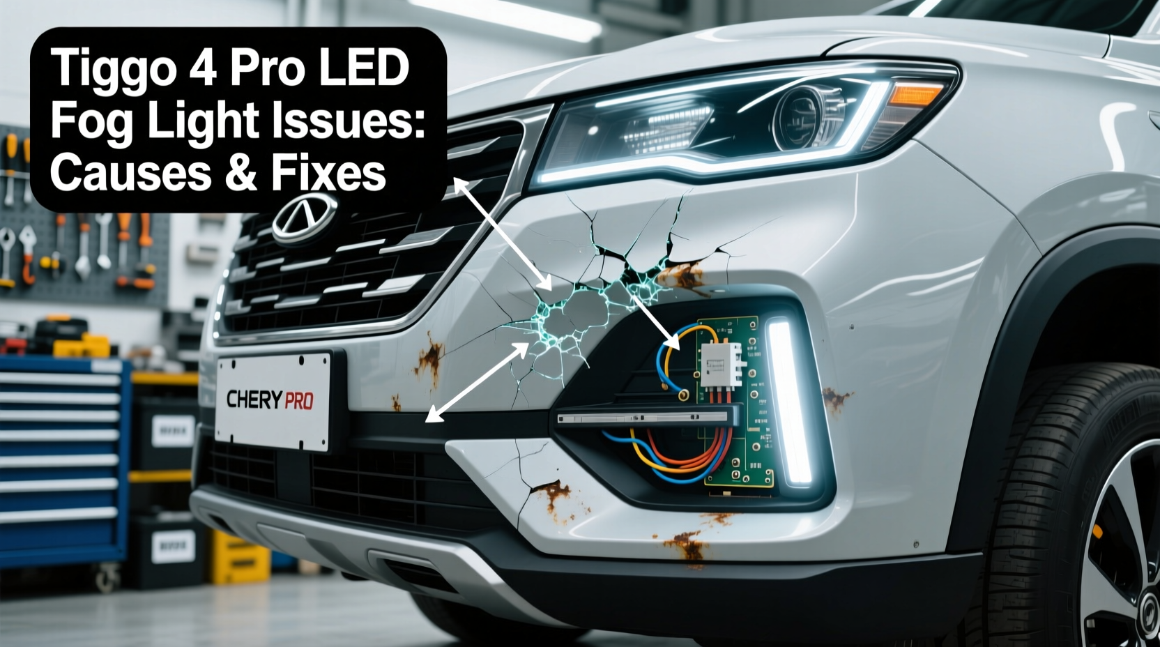 tiggo 4 pro led fog light issues