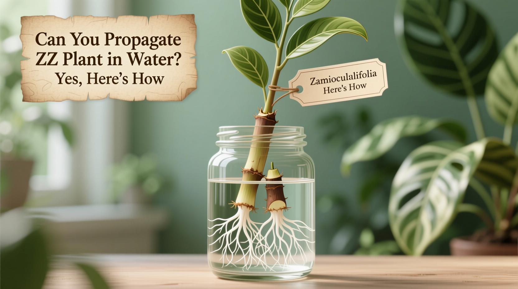 can you propagate zz plant in water