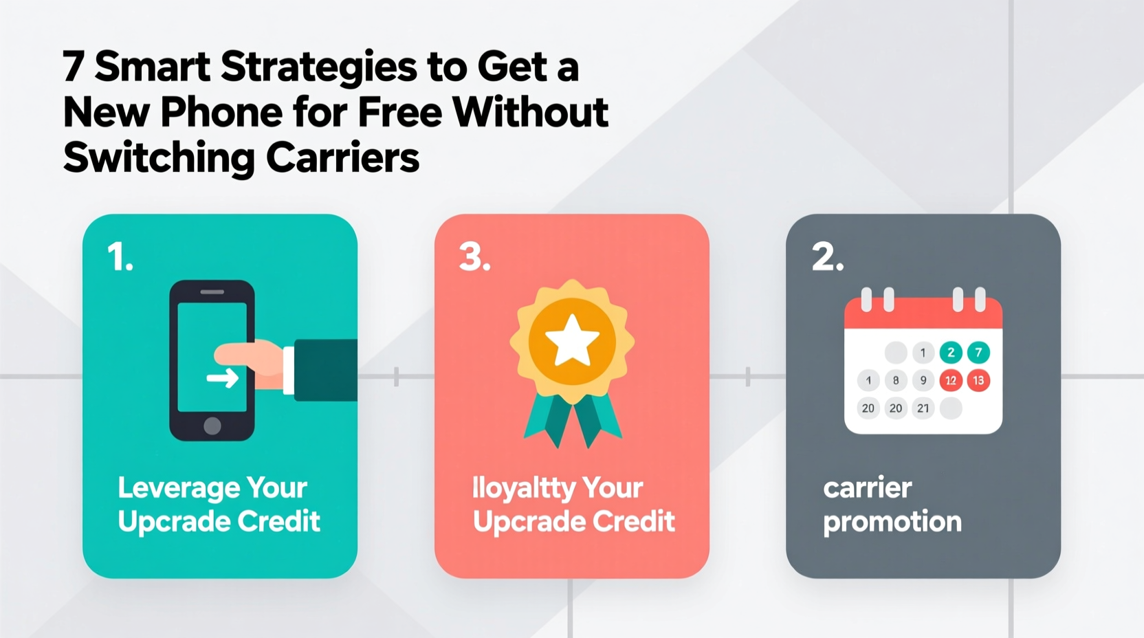 7 smart strategies to get a new phone for free without switching carriers