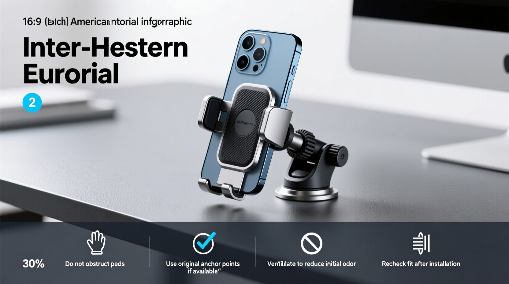 1 inch ball mount phone holder