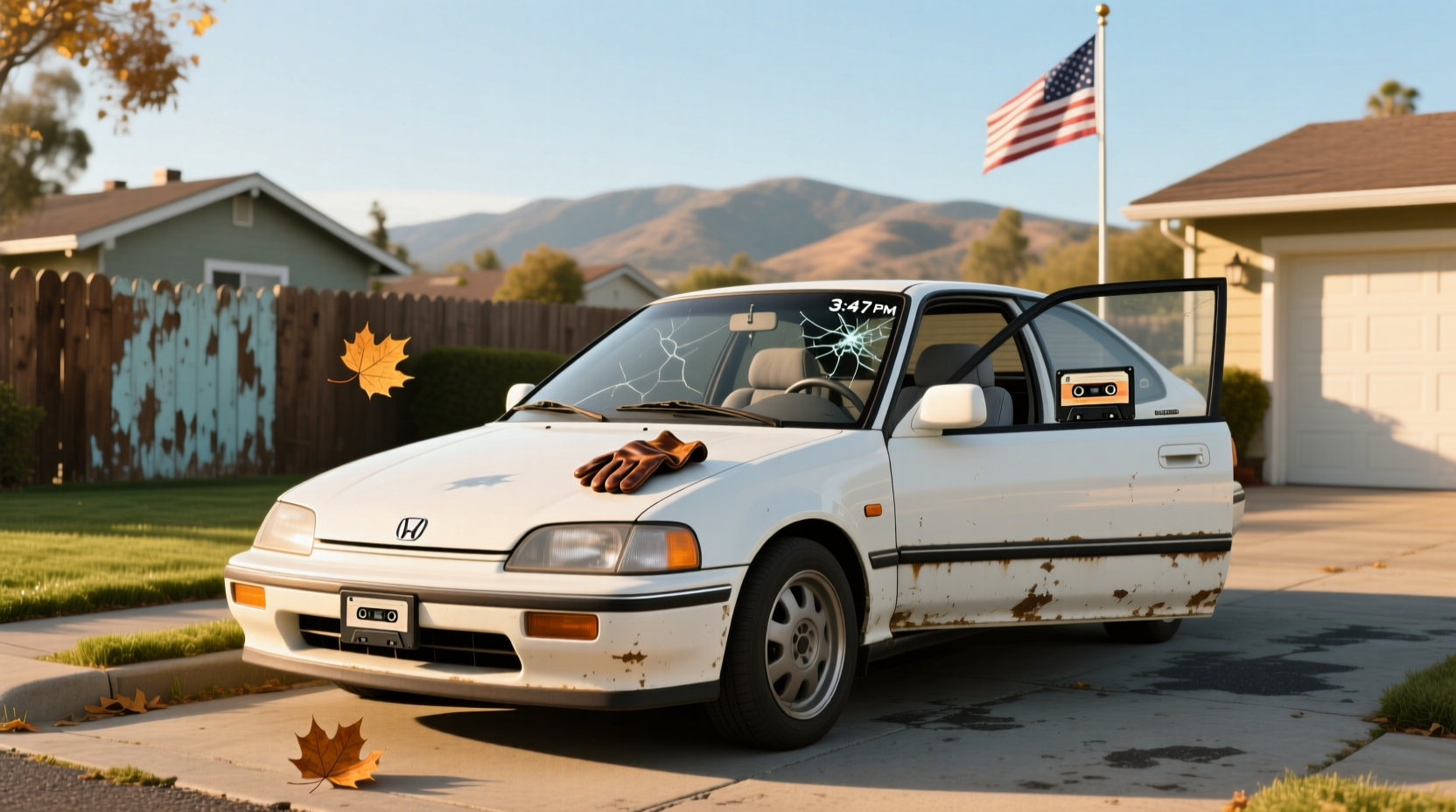 1997 Honda Civic CX Hatchback exterior front view
