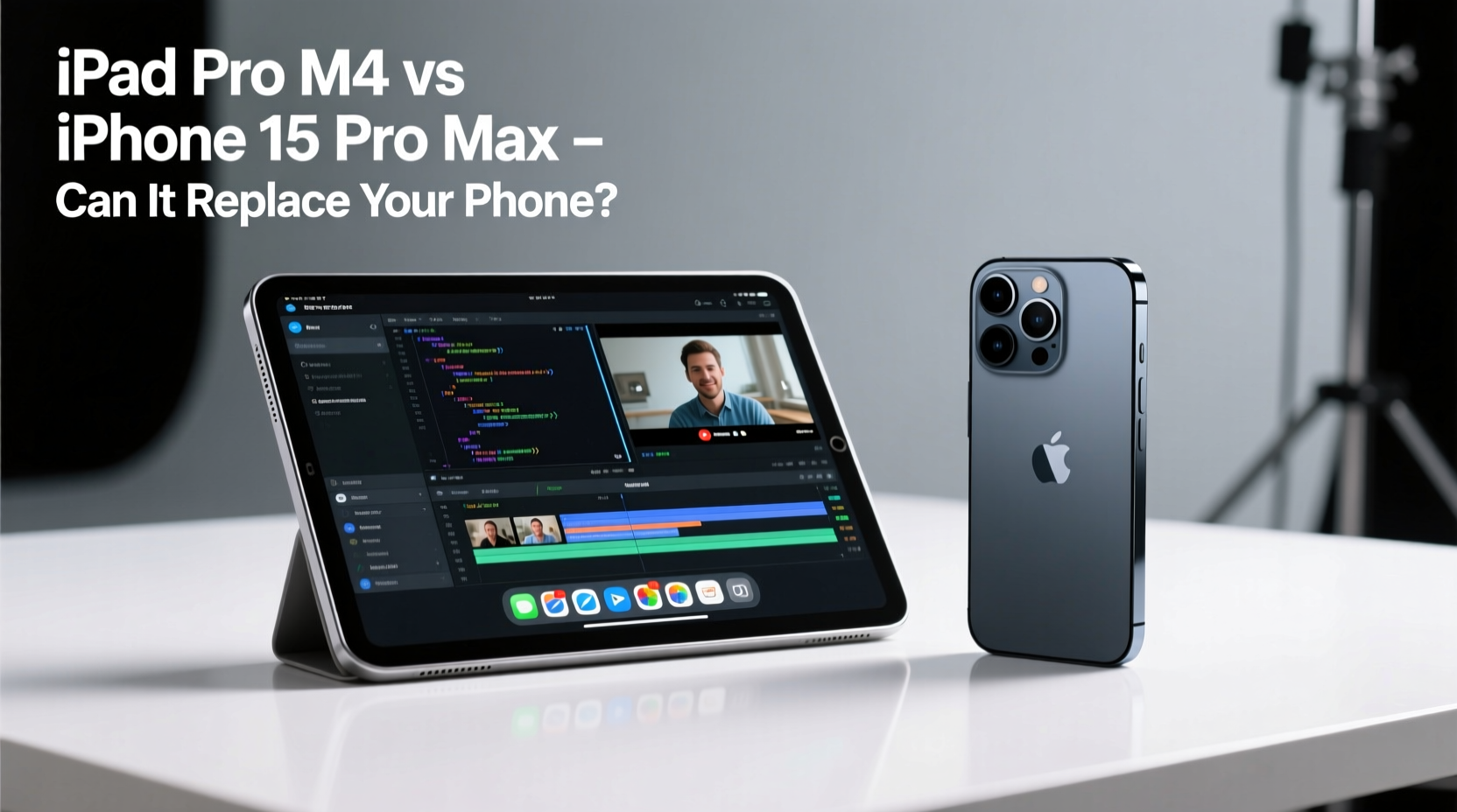 is the new ipad pro m4 really powerful enough to replace my iphone 15 pro max