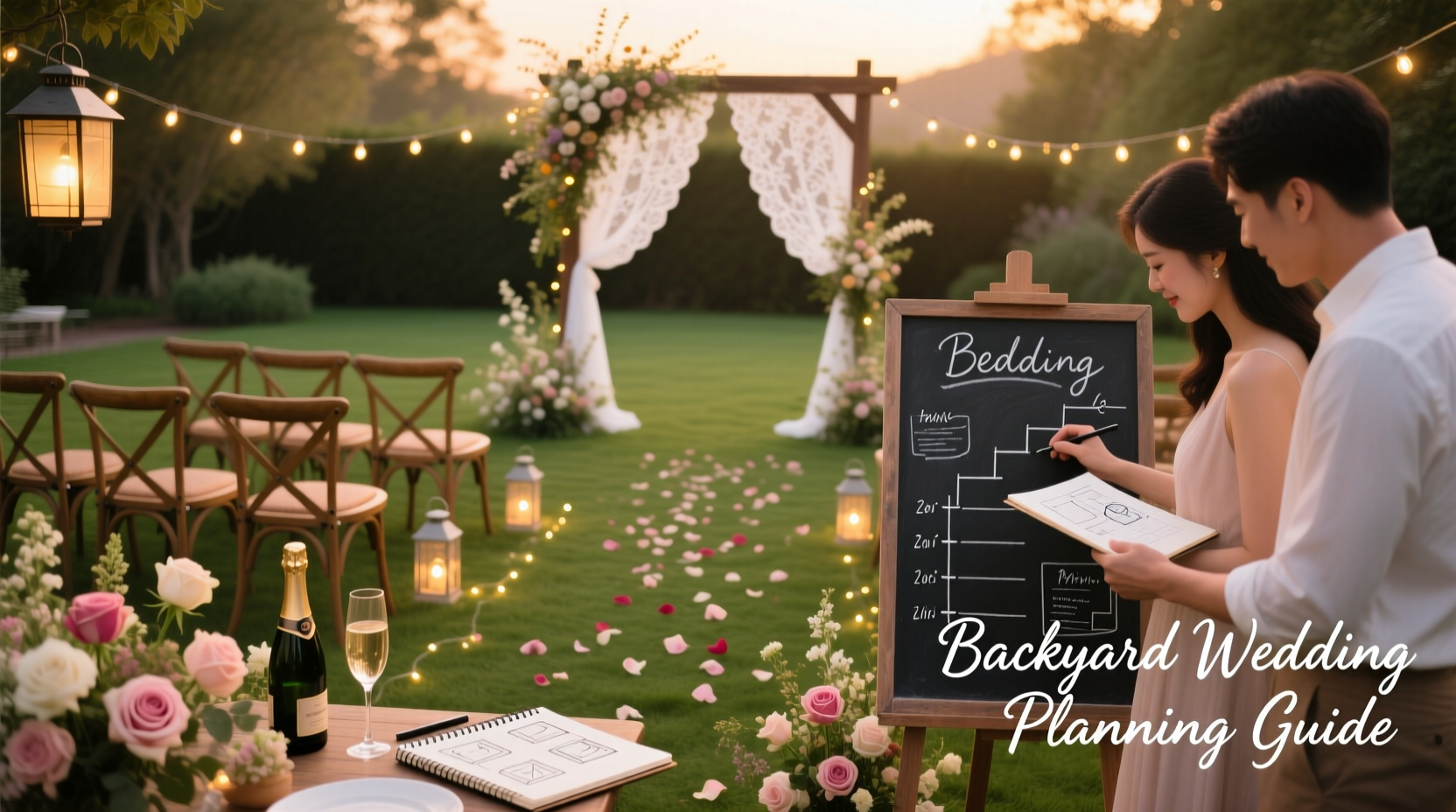how to plan a backyard wedding