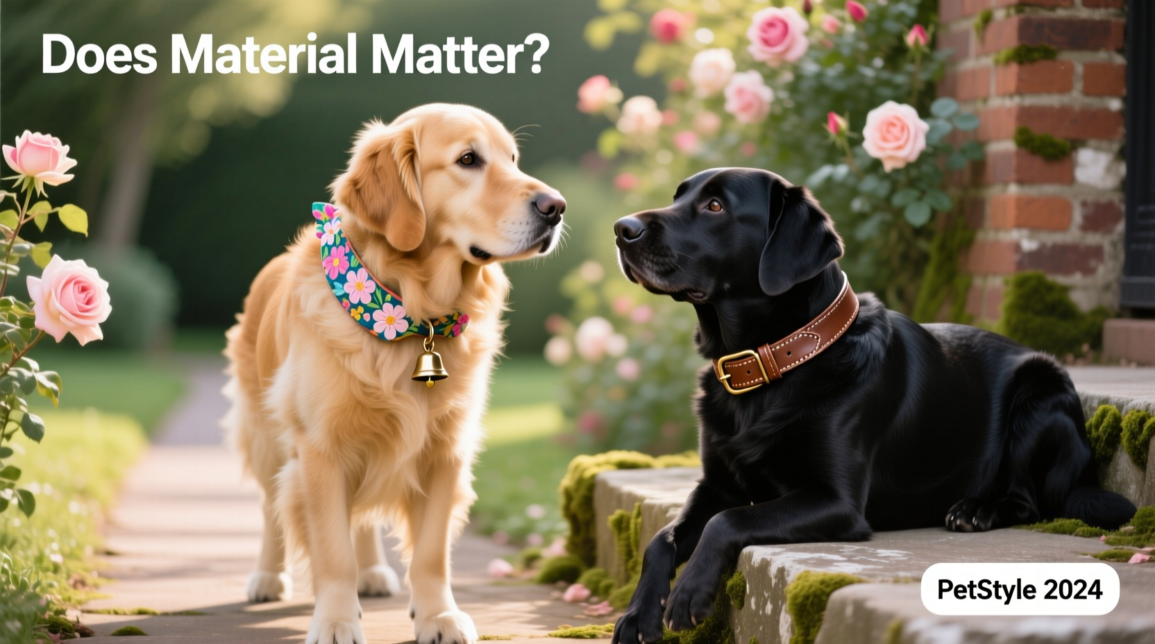 floral vs leather dog collar does the material really matter for my dog