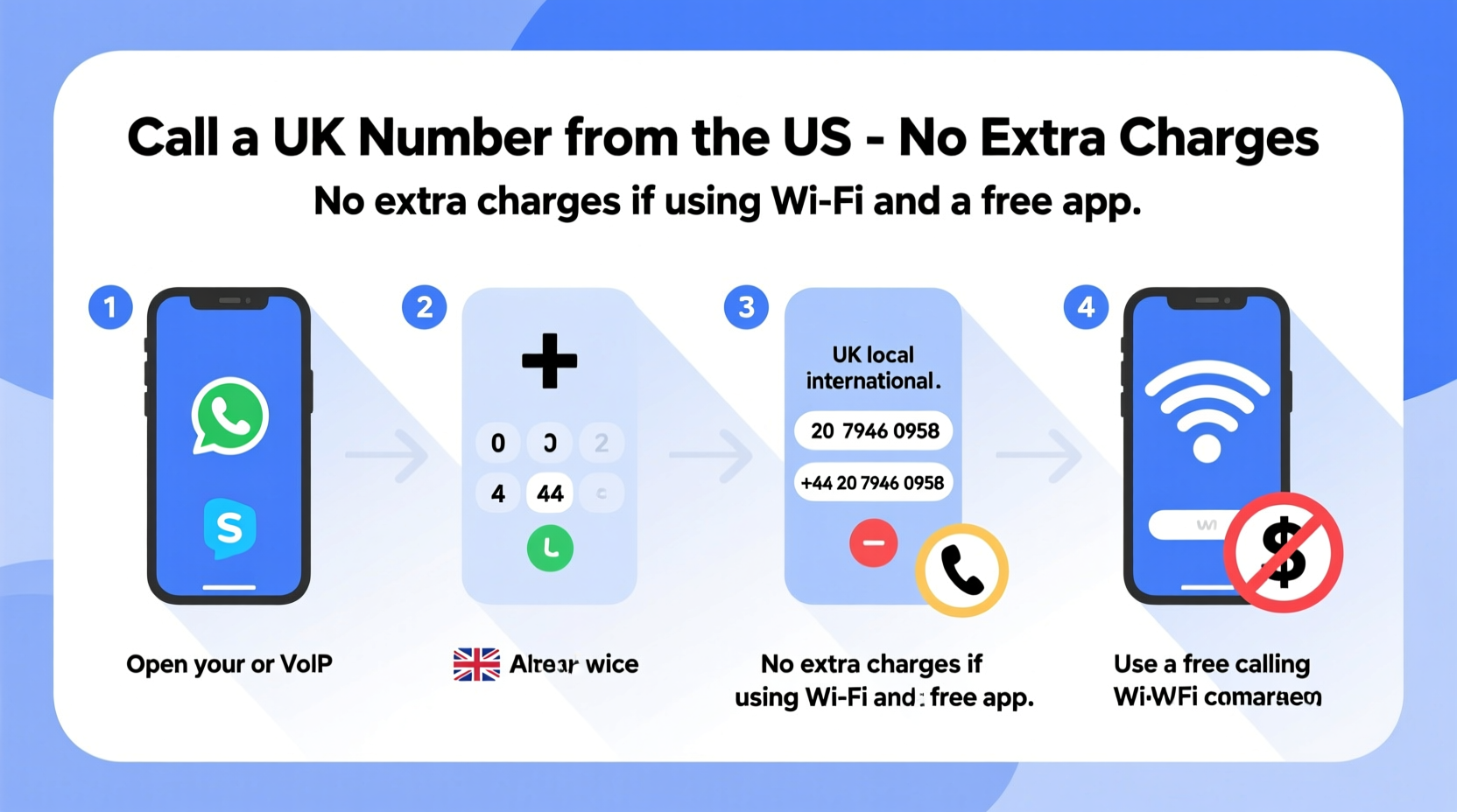 step by step guide to calling a uk number from the us without extra charges