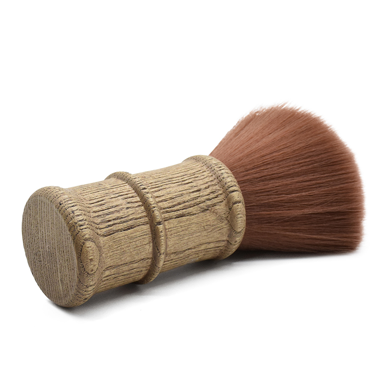 Vintage Neck Brush Barber Dust Hair Cleaning Brush Wood Handle Hair Styling Tools Hairdressing Accessories Neck Brush