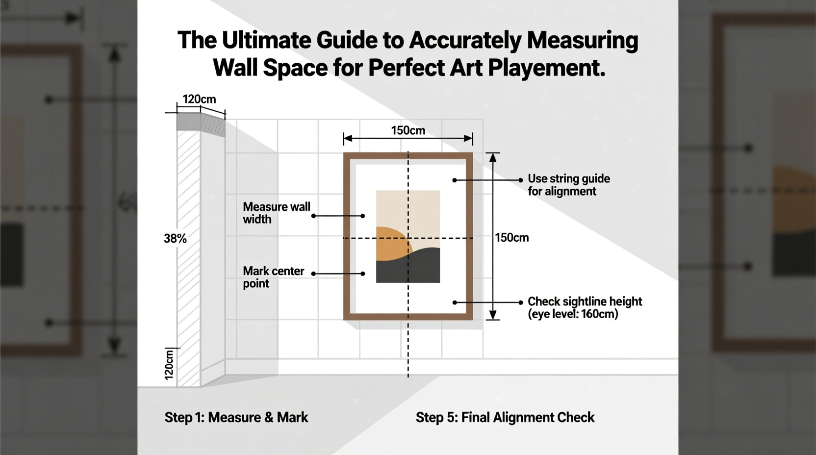 the ultimate guide to accurately measuring wall space for perfect art placement