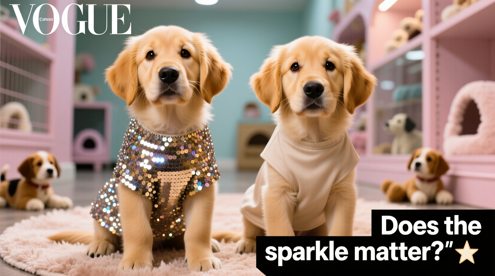 sequin vs plain dog dress does the sparkle actually matter to my pup
