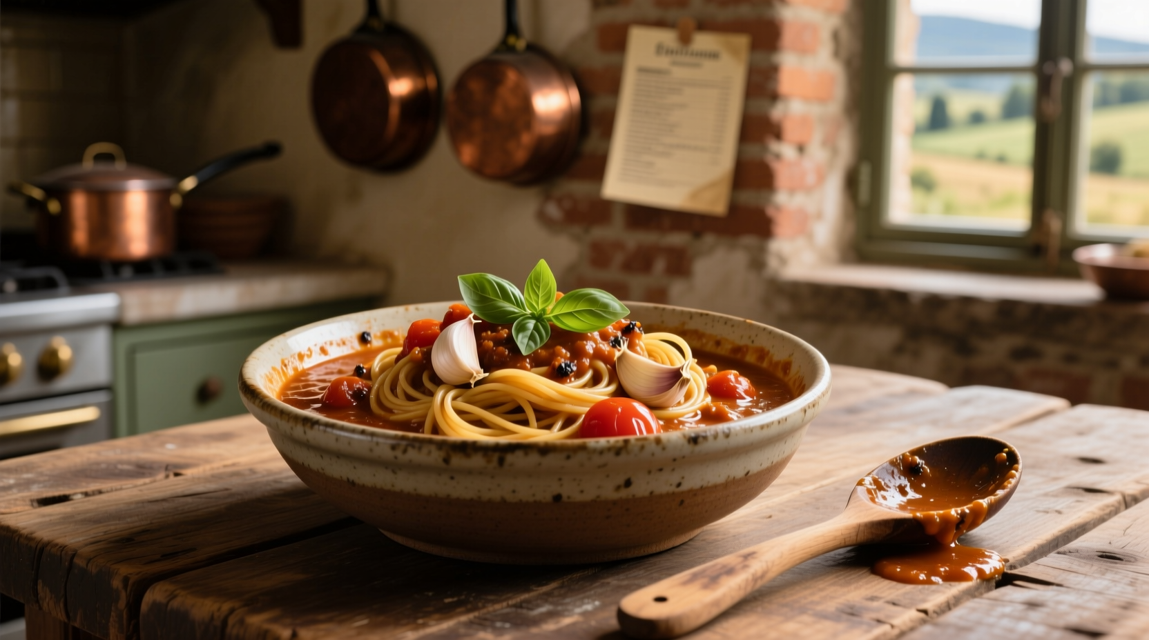 chef anthony thomas roasted garlic and spaghetti sauce