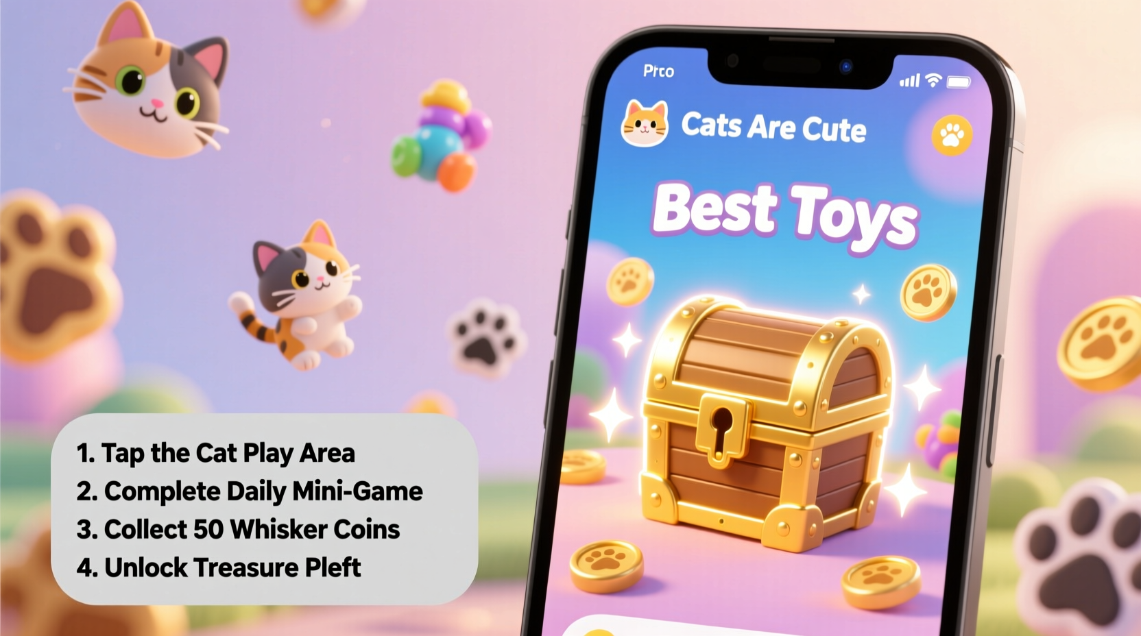 how to find and unlock the best toys in the cats are cute app a step by step guide