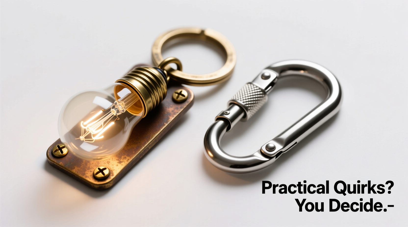 light bulb buckle vs carabiner keychain are the quirky ones actually practical